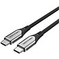 Datový kabel Vention Nylon Braided Type-C (USB-C) Cable (4K / PD / 60W / 5Gbps / 3A) 1.5m Gray - Datový kabel