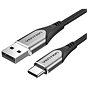 Datový kabel Vention Type-C (USB-C) <-> USB 2.0 Cable 3A Gray 0.5m Aluminum Alloy Type - Datový kabel