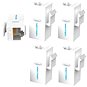 Keystone Vention Cat.6 UTP Keystone Jack Coupler 5 Pack White - Keystone