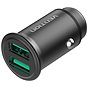 Nabíječka do auta Vention Rapid 2-Port Car Charger (2x QC3.0) 25W Gray Mini Style Aluminium Alloy Type - Nabíječka do auta