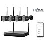 iGET HOME Wi-Fi NVR N4C4, rozlišení 2K+, 3 MPx, Wi-Fi rekordér s voděodolnými kamerami s obousměrným - Kamerový systém
