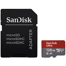 SanDisk MicroSDXC 128GB Ultra + SD adaptér - Paměťová karta