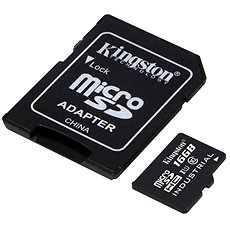 Kingston MicroSDHC 16GB Industrial Temp + SD adaptér - Paměťová karta