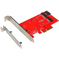 I-TEC PCI-E 2x M.2 Card (PCI-E/SATA)  - Řadič