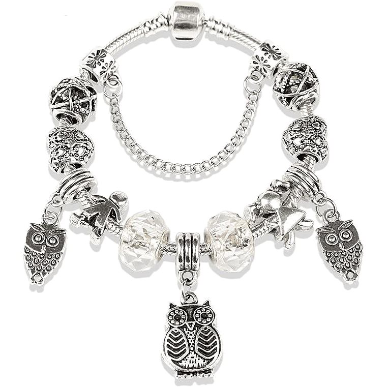 Buy Charms for Pandora Bracelet CZ Owl Charm 925 Sterling Silver Online in  India  Etsy