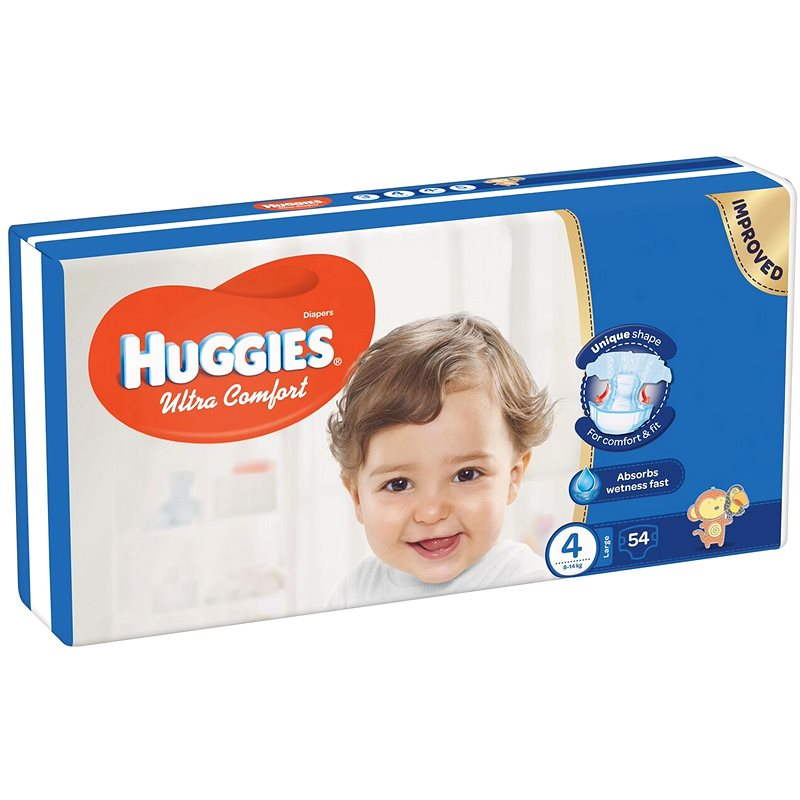 HUGGIES Ultra Comfort Jumbo size 4 (54 pcs) - Baby Nappies