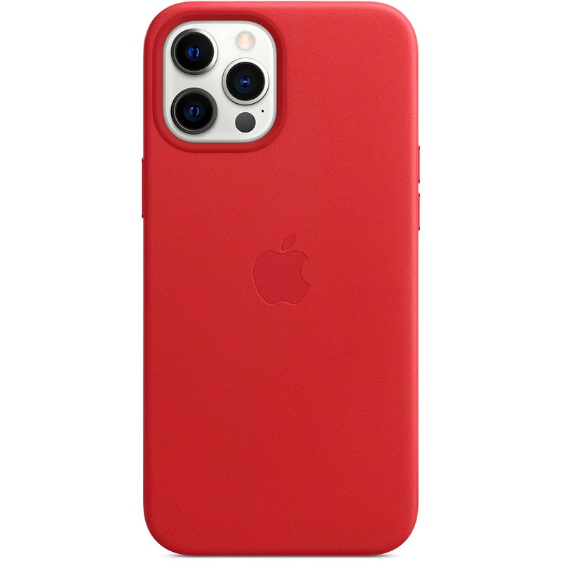 Apple iPhone 12 Pro Max Kožený kryt s MagSafe (PRODUCT)RED - Kryt na mobil