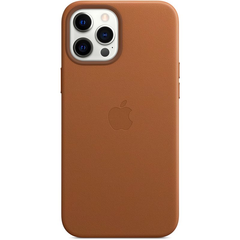 Apple iPhone 12 Pro Max Kožený kryt s MagSafe sedlově hnědý - Kryt na mobil