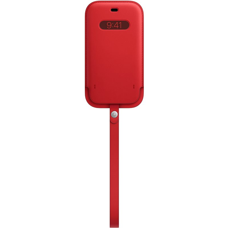 Apple iPhone 12 a 12 Pro Kožený návlek s MagSafe (PRODUCT)RED - Pouzdro na mobil