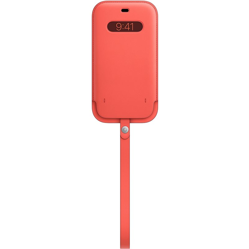 Apple iPhone 12 Pro Max Kožený návlek s MagSafe citrusově růžový - Pouzdro na mobil