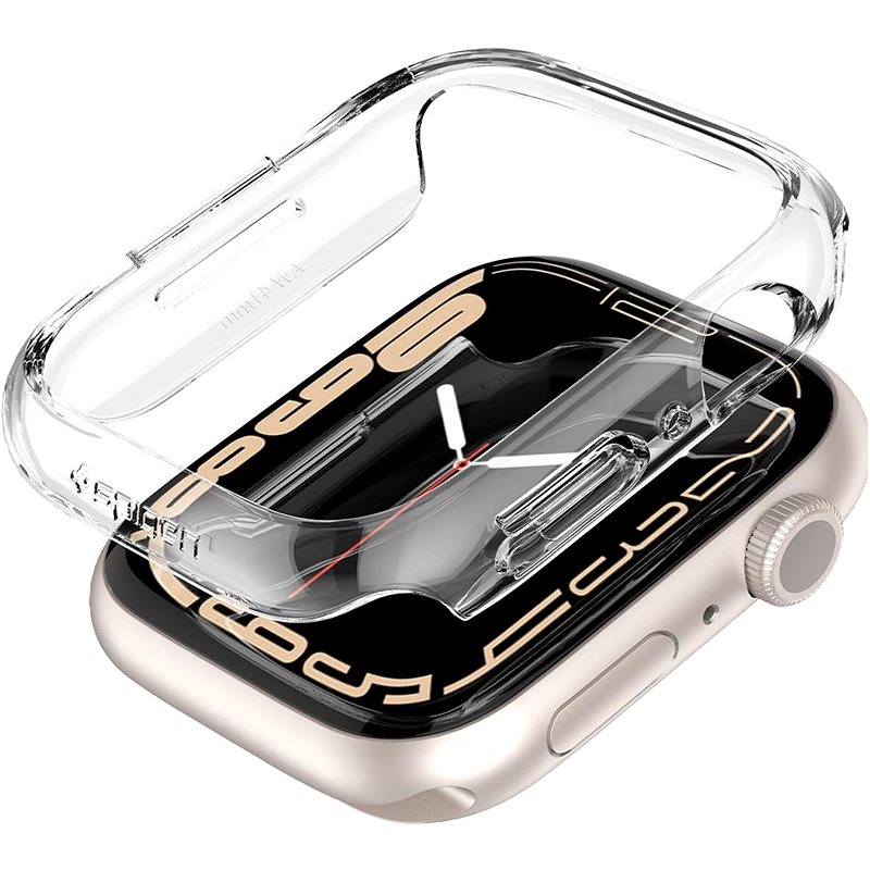 Spigen Thin Fit Clear Apple Watch 8/7 41mm - Ochranný kryt na