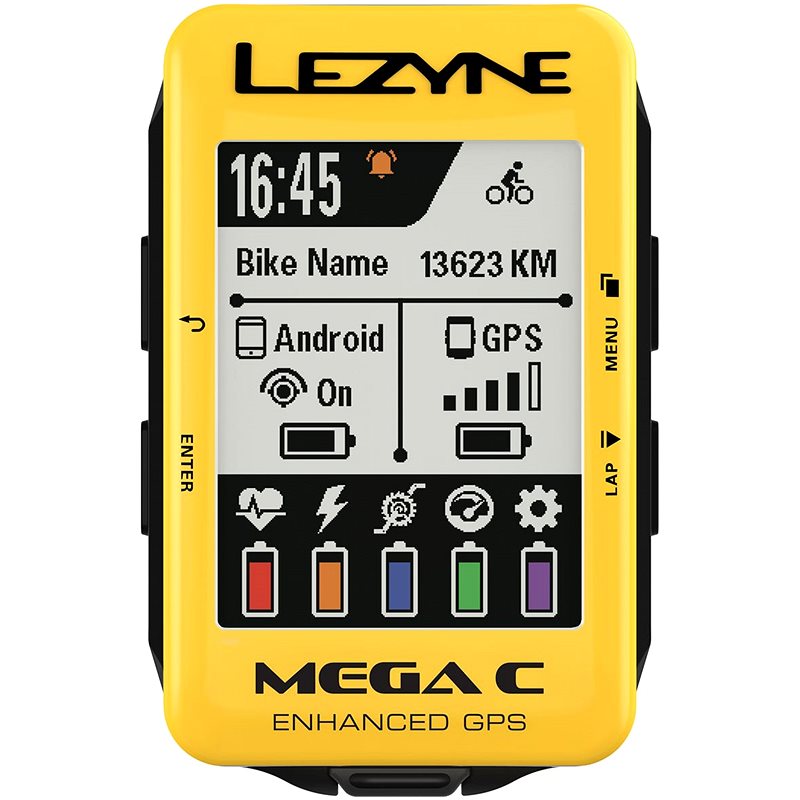 Lezyne Mega C GPS Yellow - Bike Computer | alza.sk