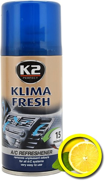 K2 Osviežovač KLIMA FRESH 150 ml LEMON Čistič klimatizácie Alza sk