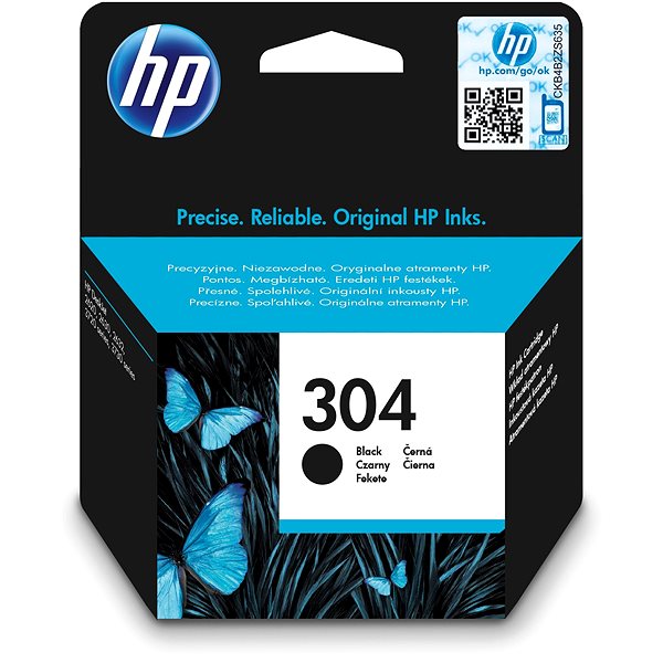 HP 304 | Originální inkoustová kazeta HP | Černá | N9K06AE