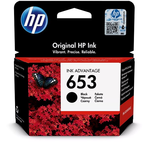 HP 653 | Originálna atramentová kazeta HP® | čierna | 3YM75AE