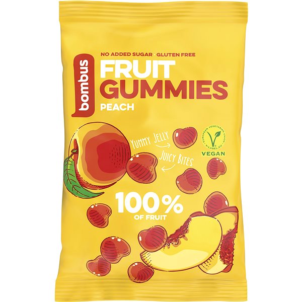 Bombus Fruit Energy Peach gummies 35 g Doplnok stravy Alza.sk