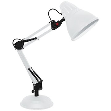 Aca Decor Retro stolní lampa Ufficio, bílá