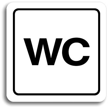 

Accept Piktogram "WC" (80 × 80 mm) (bílá tabulka - černý tisk)