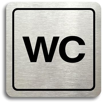 

Accept Piktogram "WC" (80 × 80 mm) (stříbrná tabulka - černý tisk)