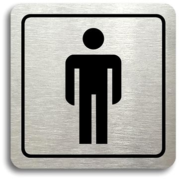 

Accept Piktogram "WC muži" (80 × 80 mm) (stříbrná tabulka - černý tisk)
