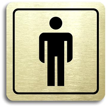 

Accept Piktogram "WC muži" (80 × 80 mm) (zlatá tabulka - černý tisk)