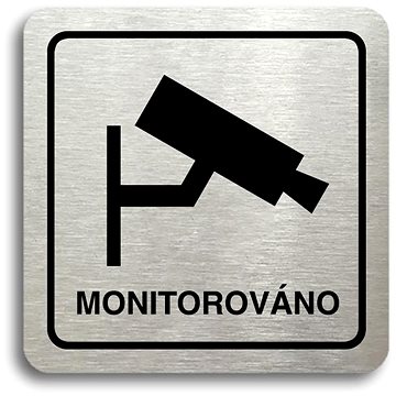 

Accept Piktogram "monitorováno" (80 × 80 mm) (stříbrná tabulka - černý tisk)