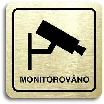 

Accept Piktogram "monitorováno" (80 × 80 mm) (zlatá tabulka - černý tisk)