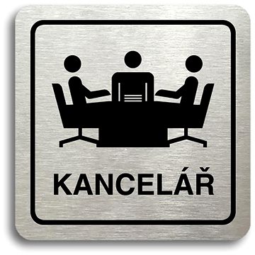 

Accept Piktogram "kancelář" (80 × 80 mm) (stříbrná tabulka - černý tisk)