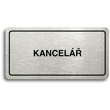 

Accept Piktogram "KANCELÁŘ" (160 × 80 mm) (stříbrná tabulka - černý tisk)