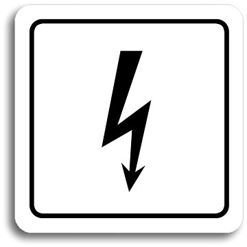 

Accept Piktogram "elektrické zařízení" (80 × 80 mm) (bílá tabulka - černý tisk)