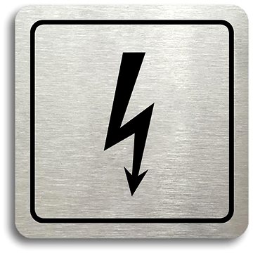 

Accept Piktogram "elektrické zařízení" (80 × 80 mm) (stříbrná tabulka - černý tisk)