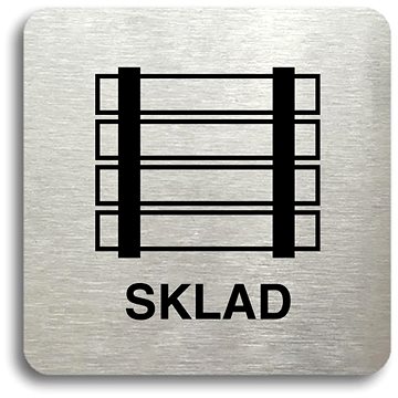 

Accept Piktogram "sklad" (80 × 80 mm) (stříbrná tabulka - černý tisk bez rámečku)