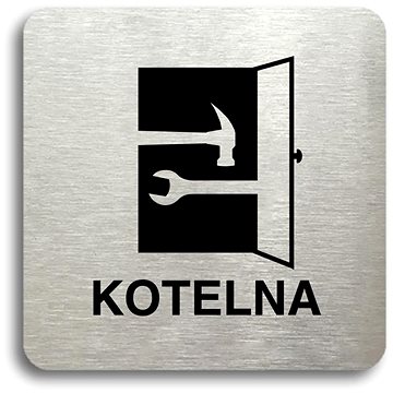 

Accept Piktogram "kotelna" (80 × 80 mm) (stříbrná tabulka - černý tisk bez rámečku)