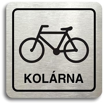 

Accept Piktogram "kolárna" (80 × 80 mm) (stříbrná tabulka - černý tisk)