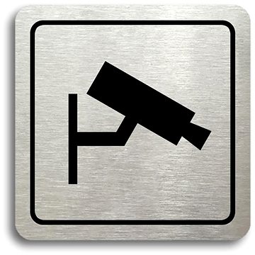 

Accept Piktogram "monitorováno II" (80 × 80 mm) (stříbrná tabulka - černý tisk)