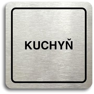 

Accept Piktogram "kuchyň" (80 × 80 mm) (stříbrná tabulka - černý tisk)