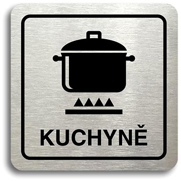 

Accept Piktogram "kuchyně II" (80 × 80 mm) (stříbrná tabulka - černý tisk)