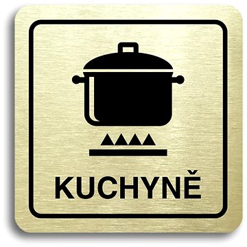 

Accept Piktogram "kuchyně II" (80 × 80 mm) (zlatá tabulka - černý tisk)