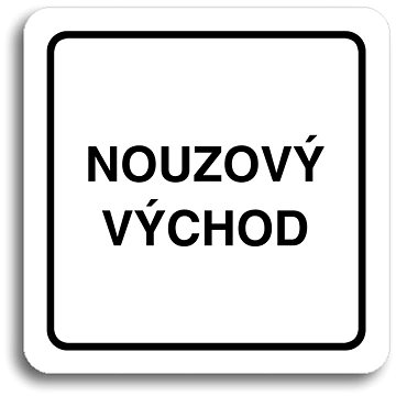 

Accept Piktogram "nouzový východ" (80 × 80 mm) (bílá tabulka - černý tisk)