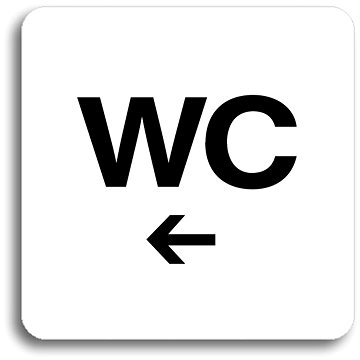 

Accept Piktogram "WC vlevo" (80 × 80 mm) (bílá tabulka - černý tisk bez rámečku)