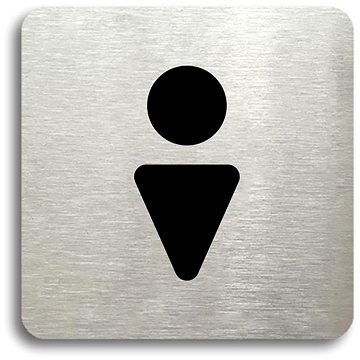 

Accept Piktogram "WC muži II" (80 × 80 mm) (stříbrná tabulka - černý tisk bez rámečku)