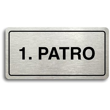 

Accept Piktogram "1. PATRO" (160 × 80 mm) (stříbrná tabulka - černý tisk)