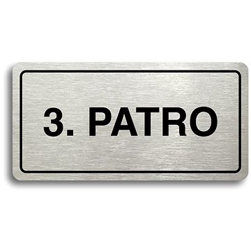 

Accept Piktogram "3. PATRO" (160 × 80 mm) (stříbrná tabulka - černý tisk)