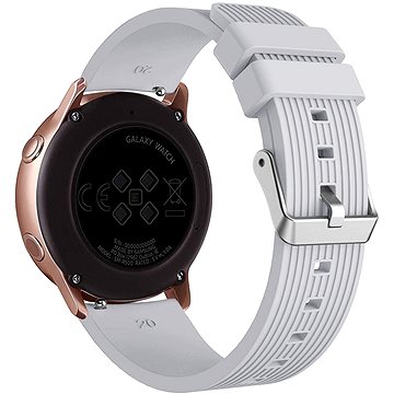 

Eternico Essential Vertical Grain Silver Buckle universal Quick Release 20mm šedý