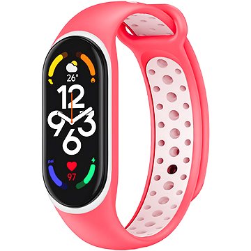 

Eternico Sporty pro Xiaomi Mi band 5 / 6 / 7 silk pink and white