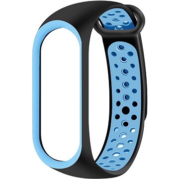 

Eternico Sporty pro Xiaomi Mi band 5 / 6 / 7 solid black and blue