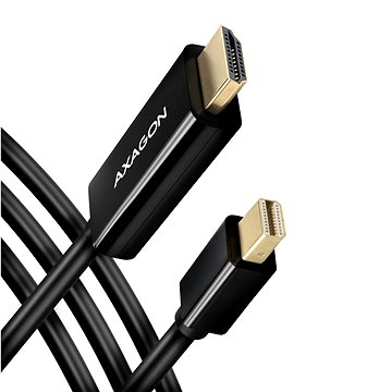 AXAGON RVDM-HI14C2, Mini DisplayPort -> HDMI 1.4 cable 1.8m, 4K/30Hz