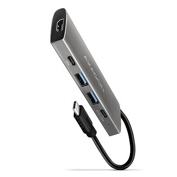 

AXAGON HMC-5G2 5-in-1 Hub, USB-C 10Gbps, 2x USB-A, 2x USB-C, HDMI 4k/60Hz, PD 100W, USB-C cable 13 c