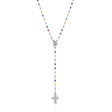 

Agato Stříbrný náhrdelník s kuličkami a křížkem AGT-N011C (Ag925/1000, 2,83 g)
