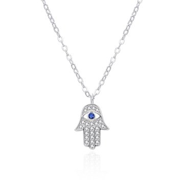 

Agato Stříbrný náhrdelník Hamsa AGT-N018W (Ag925/1000, 1,85 g)